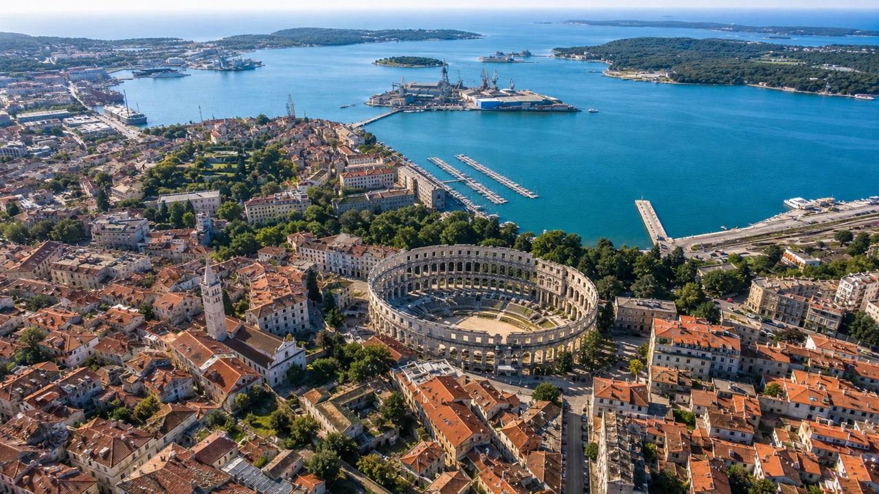 Pula in Istrie, a pet-friendly city in Croatia