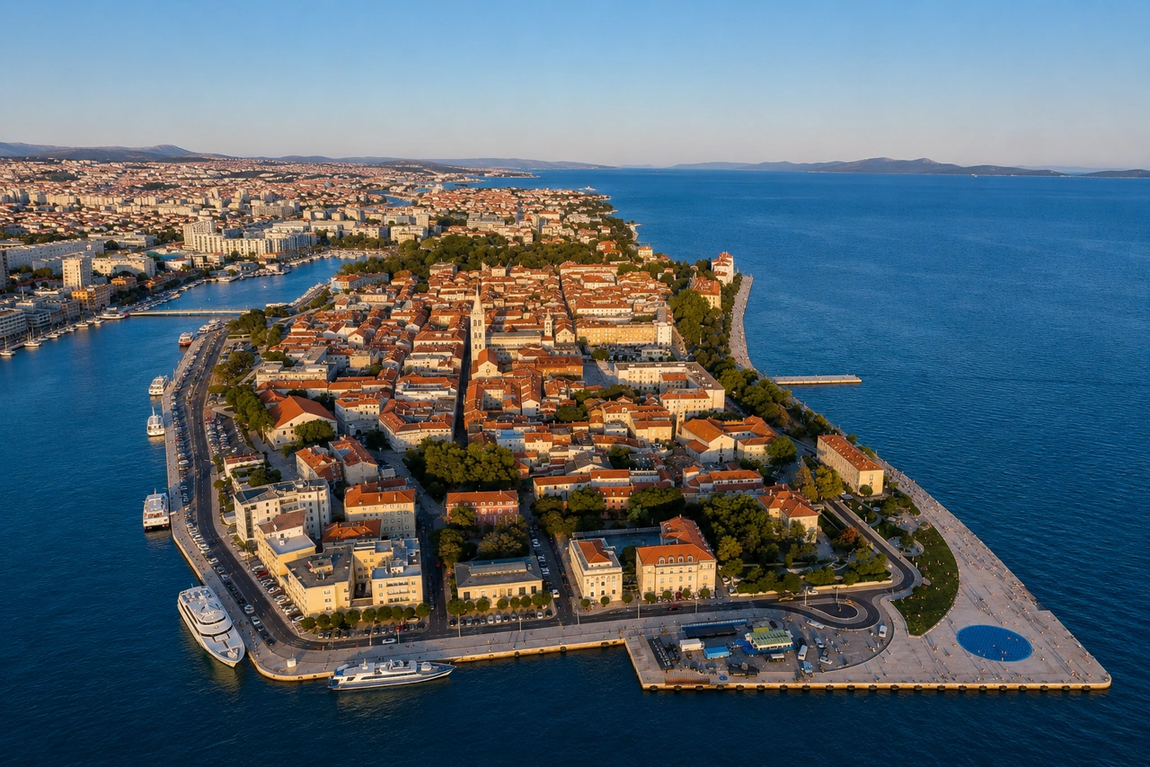 The Zadar peninsula on the North Dalmatian coast, a pet-friendly region of Croatia The Zadar peninsula on the North Dalmatian coast, a pet-friendly region of Croatia